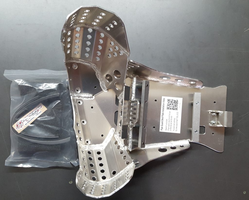 ktm 300 pipe skid plate combo