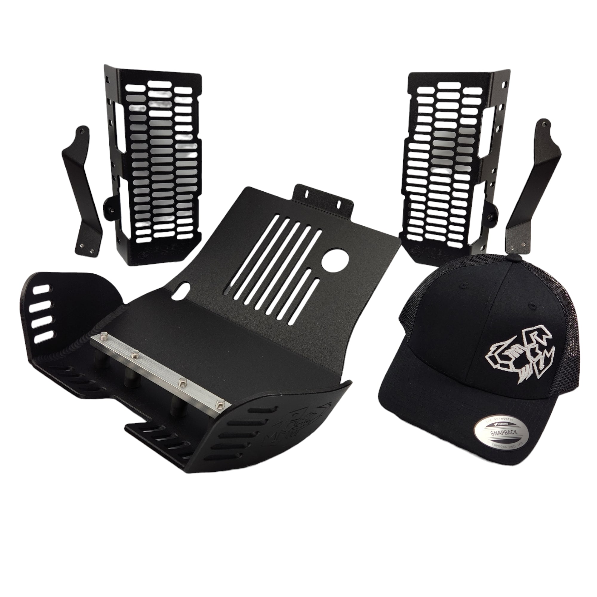 Heavy Duty Skid Plate KLX1655BK and Radiator Guard KLX2425BK for