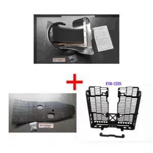 HD Skid Plate KTM-2300, Slip Liner KTM-2301 & Billet Radiator Guard KTM-2305 combo
