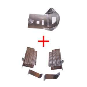 Lightweight Skid Plate CRF-1215 and Radiator Guard CRF-1220 combo